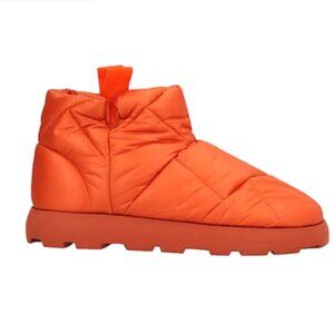 Piumest Studio Puffy Orange Shoes Ankle Boots Size 41 / 10.5 US
